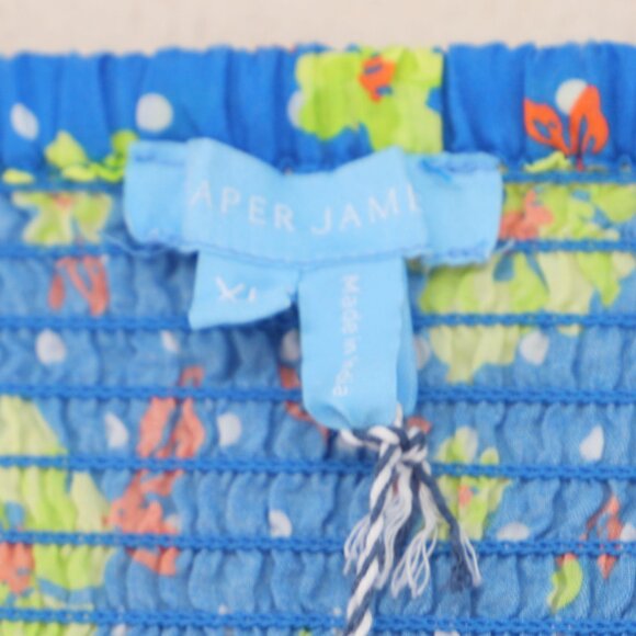 NWT DRAPER JAMES Jennifer Mini Dress in Polka Dot Floral Blue Aster Size XL - Picture 6 of 8